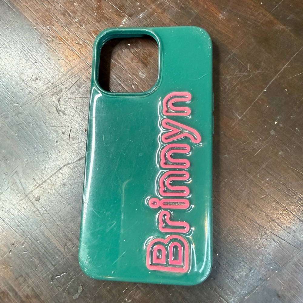 BaubleBar Teal and Pink Phone Case